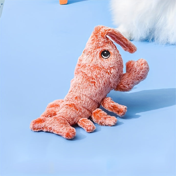 Gravity Plush Shrimp Pet Toy
