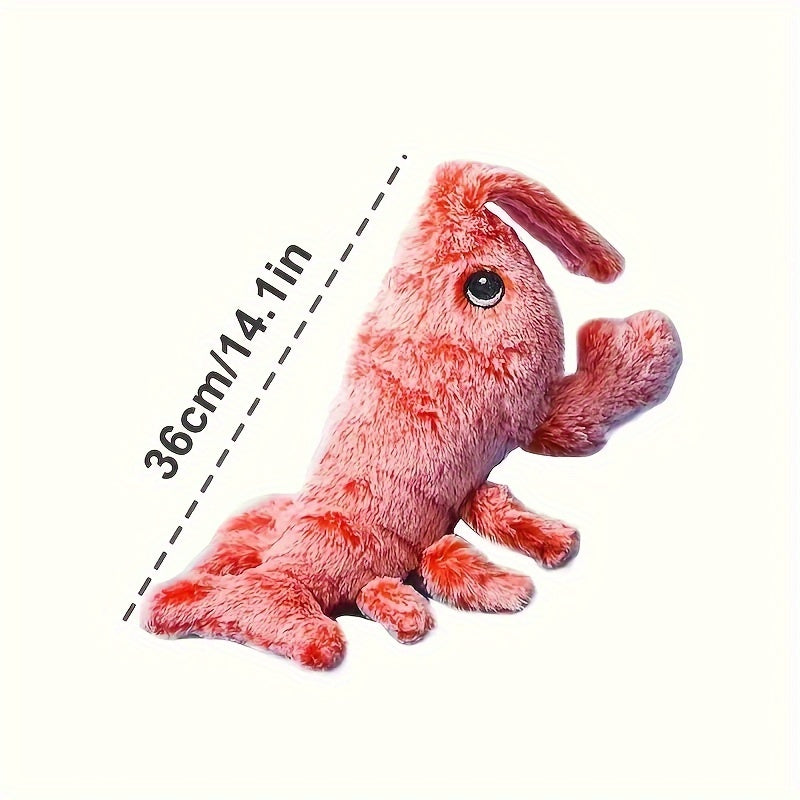 Gravity Plush Shrimp Pet Toy