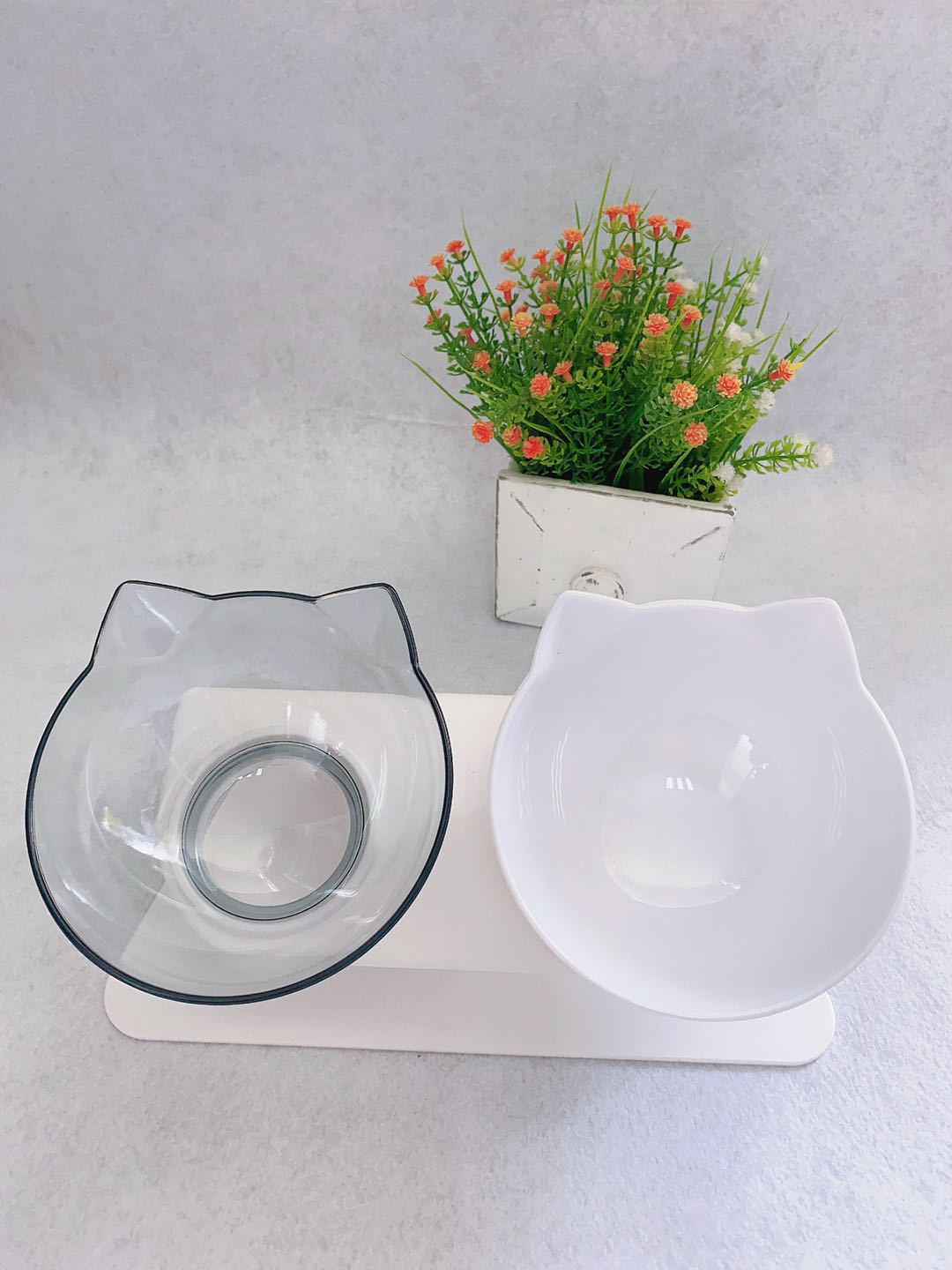 Non-Slip Elevated Double Feeding Bowl for Pet