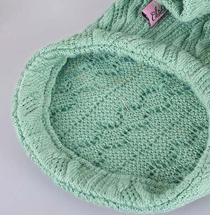 Pure Color Knitted Autumn And Winter Sweater For Pets
