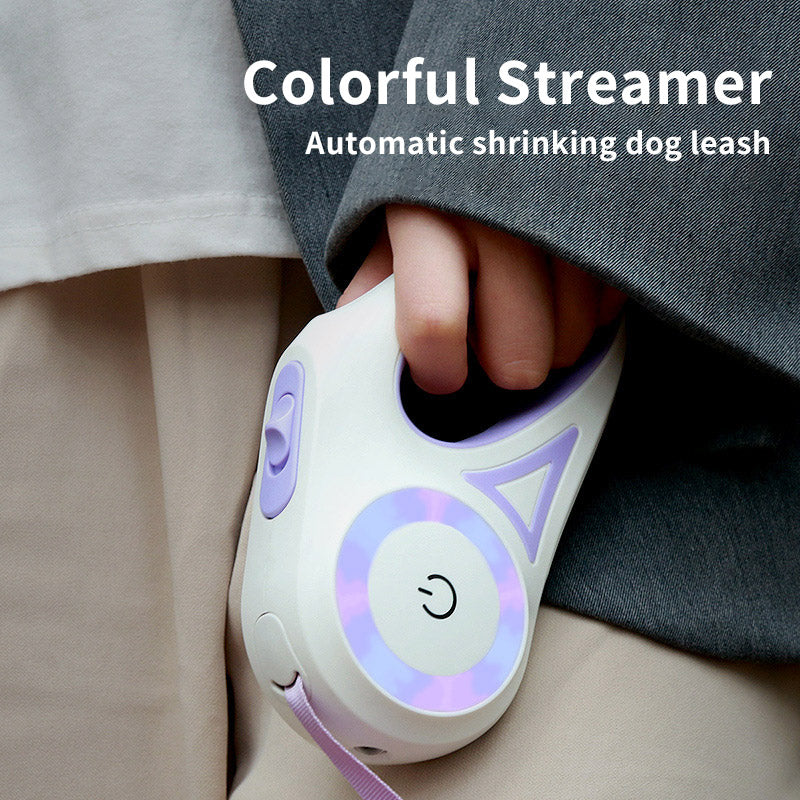 Retractable Leash with Collar Spotlight for Pet