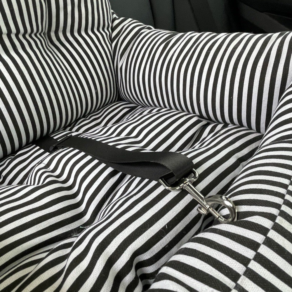 Striped Sofa and Car Nest Bed for Pet