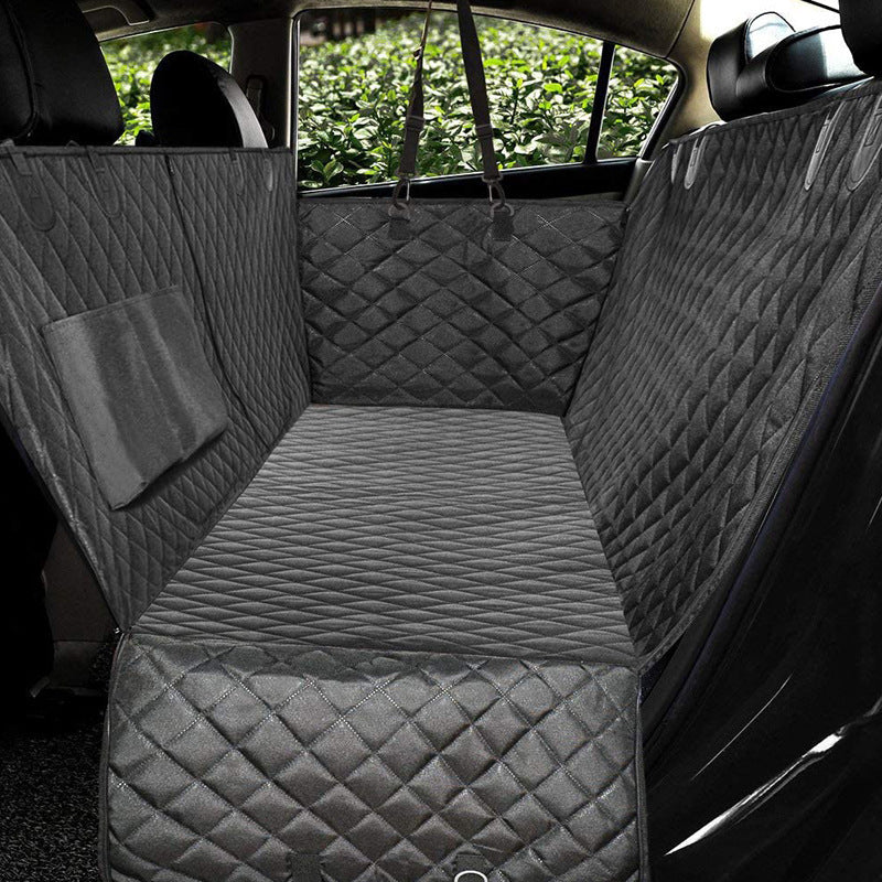 Pet Car Seat Cover with Zipper Pocket