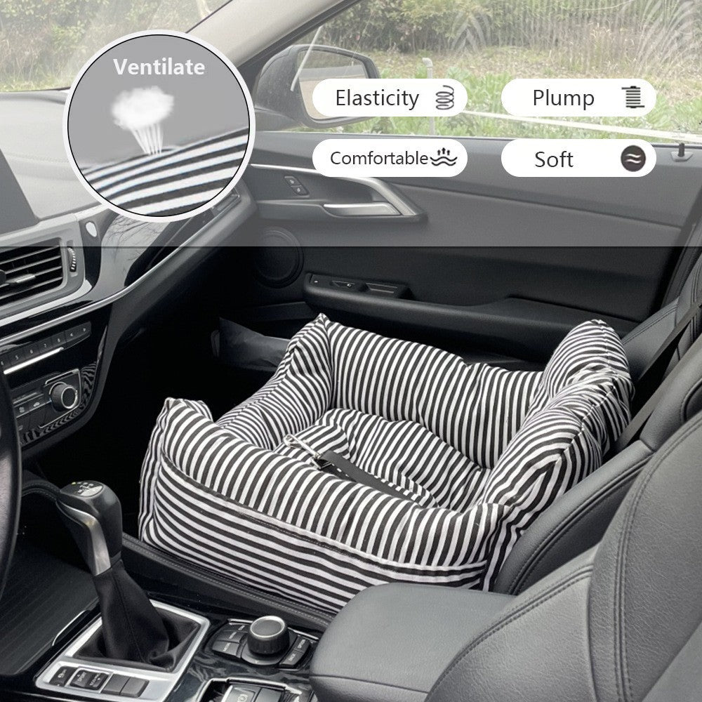 Striped Sofa and Car Nest Bed for Pet