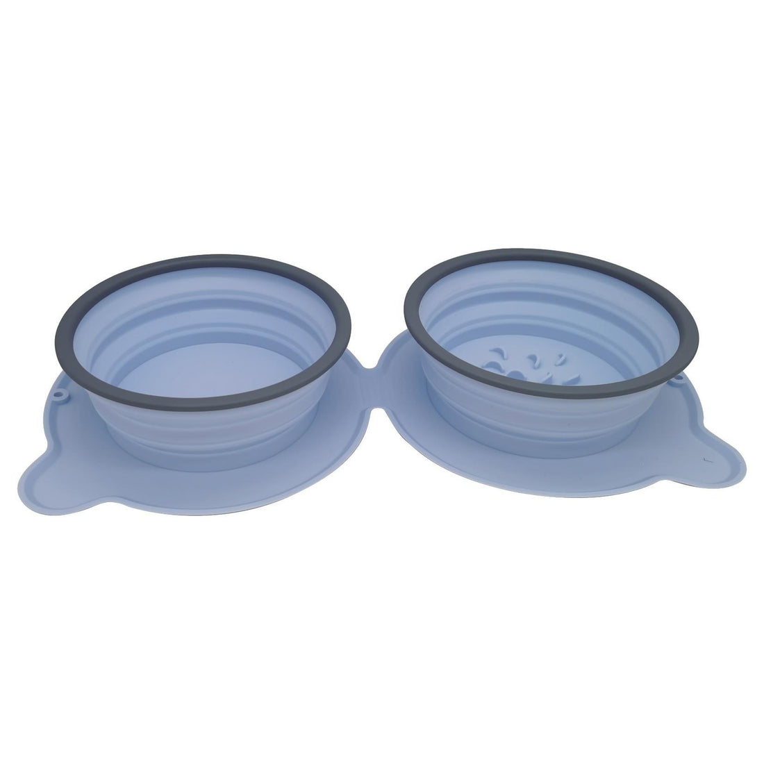 Portable Silicone Double Feeding Bowls for Pet