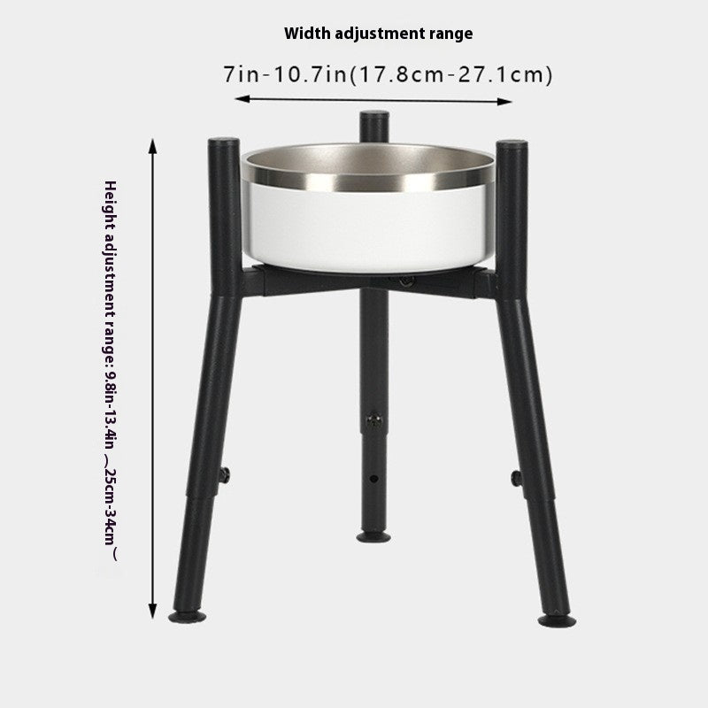 Adjustable Width Pet Bowl With Stand