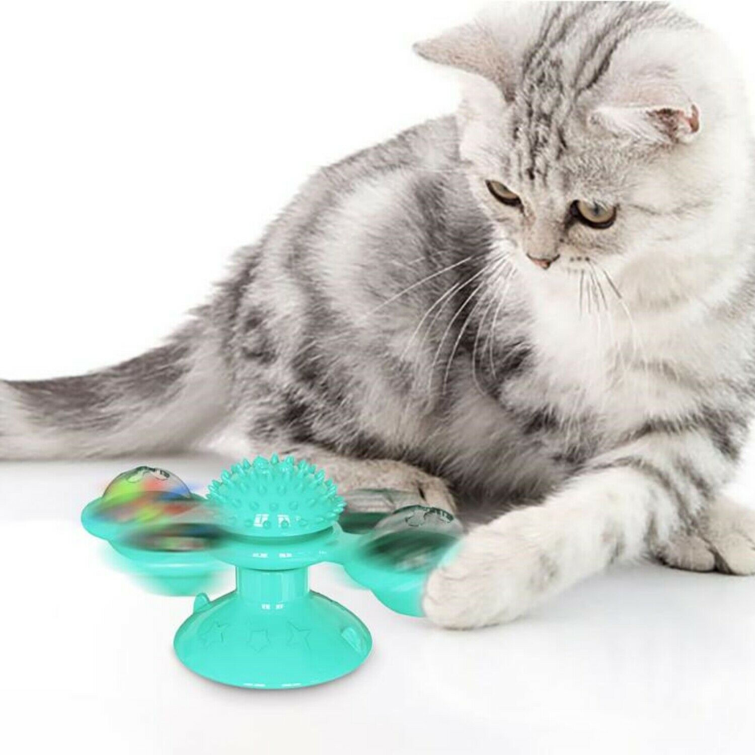 New Windmill Rotating Interactive Pet Toy