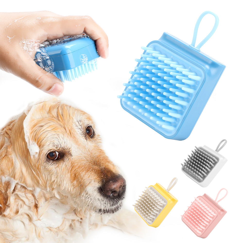 Dual Function Pet Bath and Grooming Brush