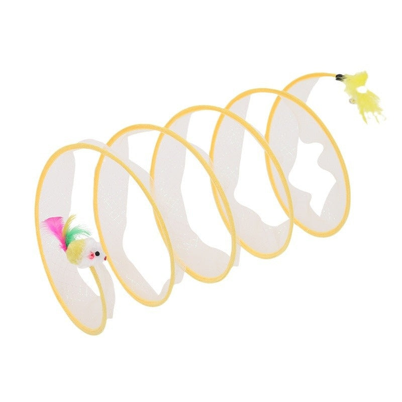 Shaped Spring Tunnel Pet Toy