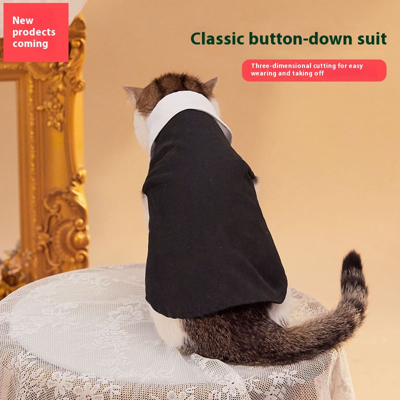 Two Feet Classic Button Jacket For Pets