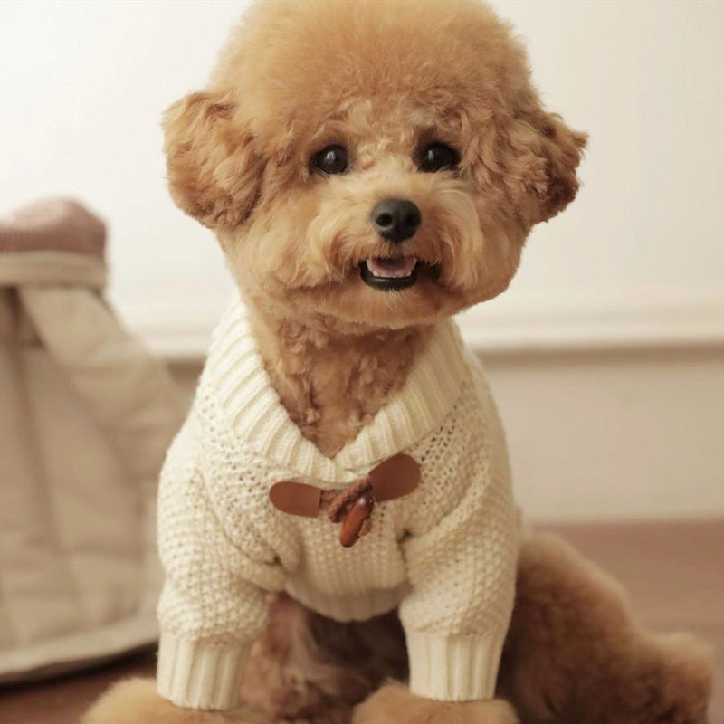 Knitted Sweater Teddy Panda Style Clothes For Pets