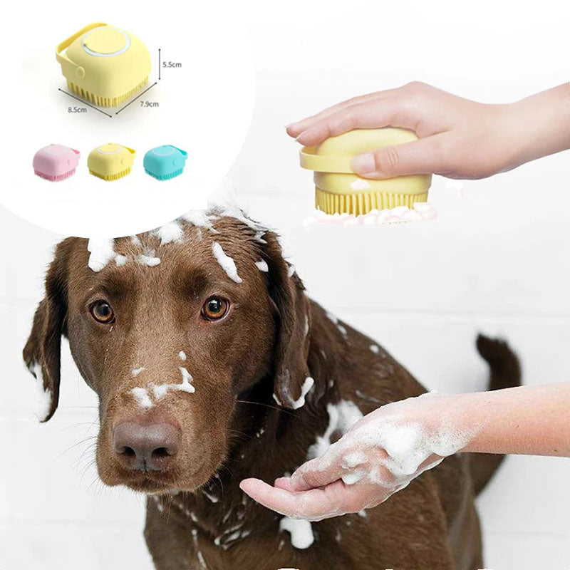 Silicone Pet Bath and Massage Gloves