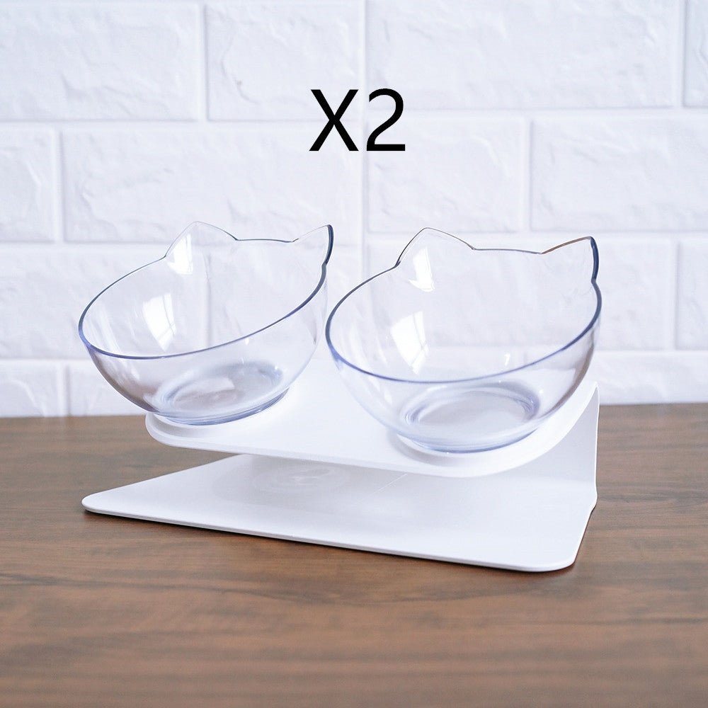 Non-Slip Elevated Double Feeding Bowl for Pet
