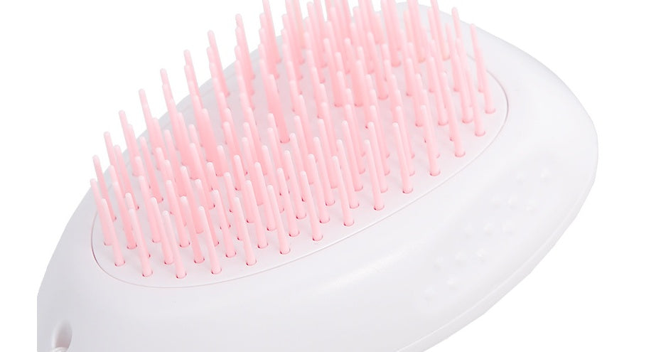 White Pet Hair Grooming Brush