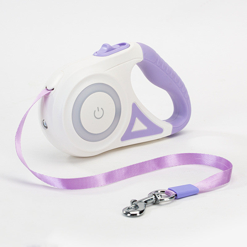 Retractable Leash with Collar Spotlight for Pet