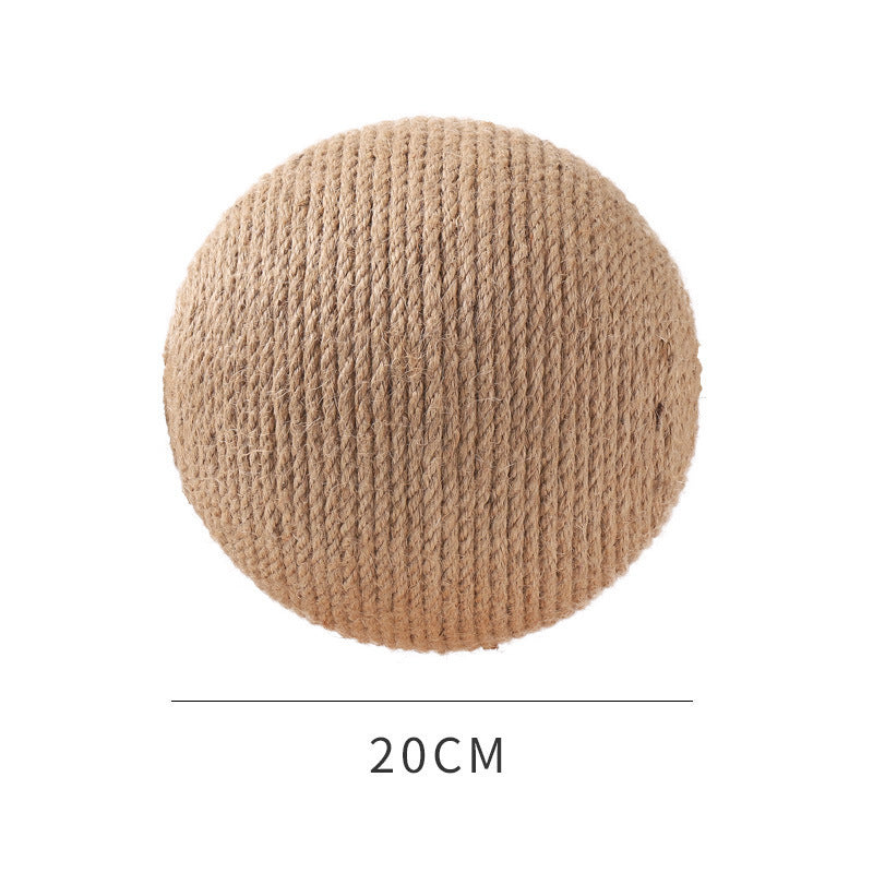 Vertical Sisal Pet Toy with Catching Ball