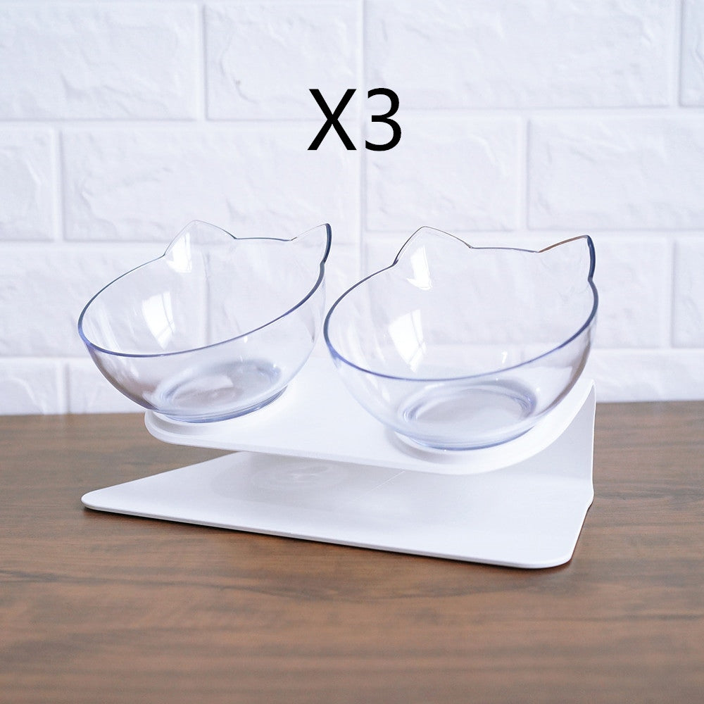 Non-Slip Elevated Double Feeding Bowl for Pet