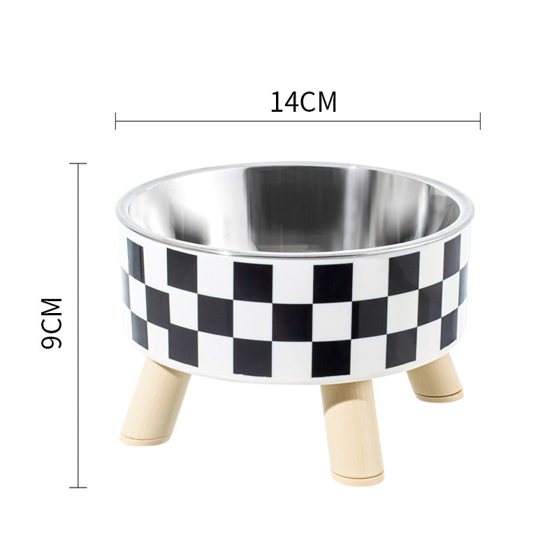 Polka Dot Stainless Steel Large Bowl for Pet
