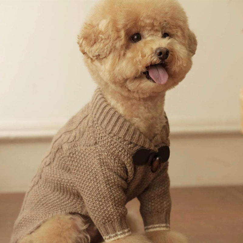 Knitted Sweater Teddy Panda Style Clothes For Pets