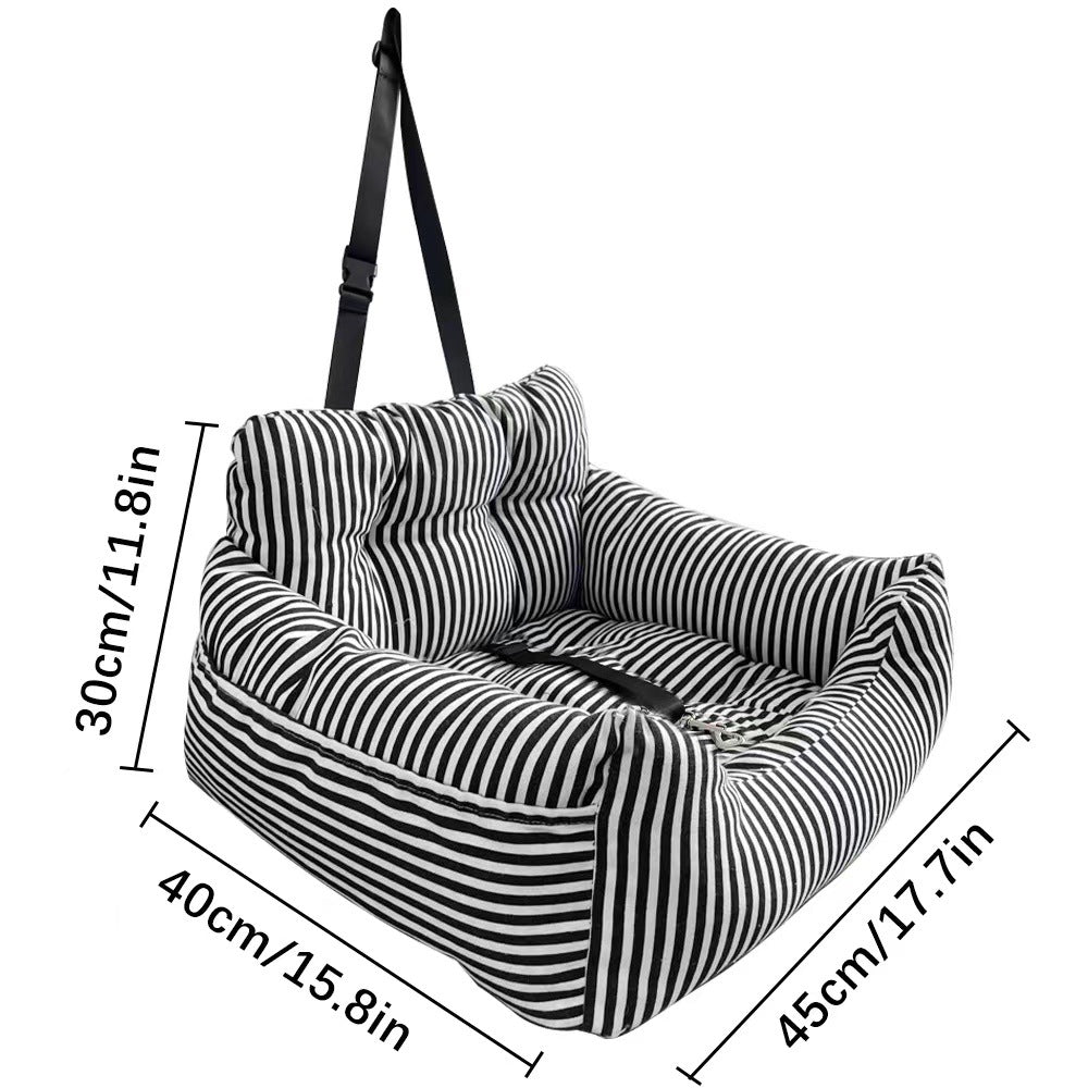 Striped Sofa and Car Nest Bed for Pet