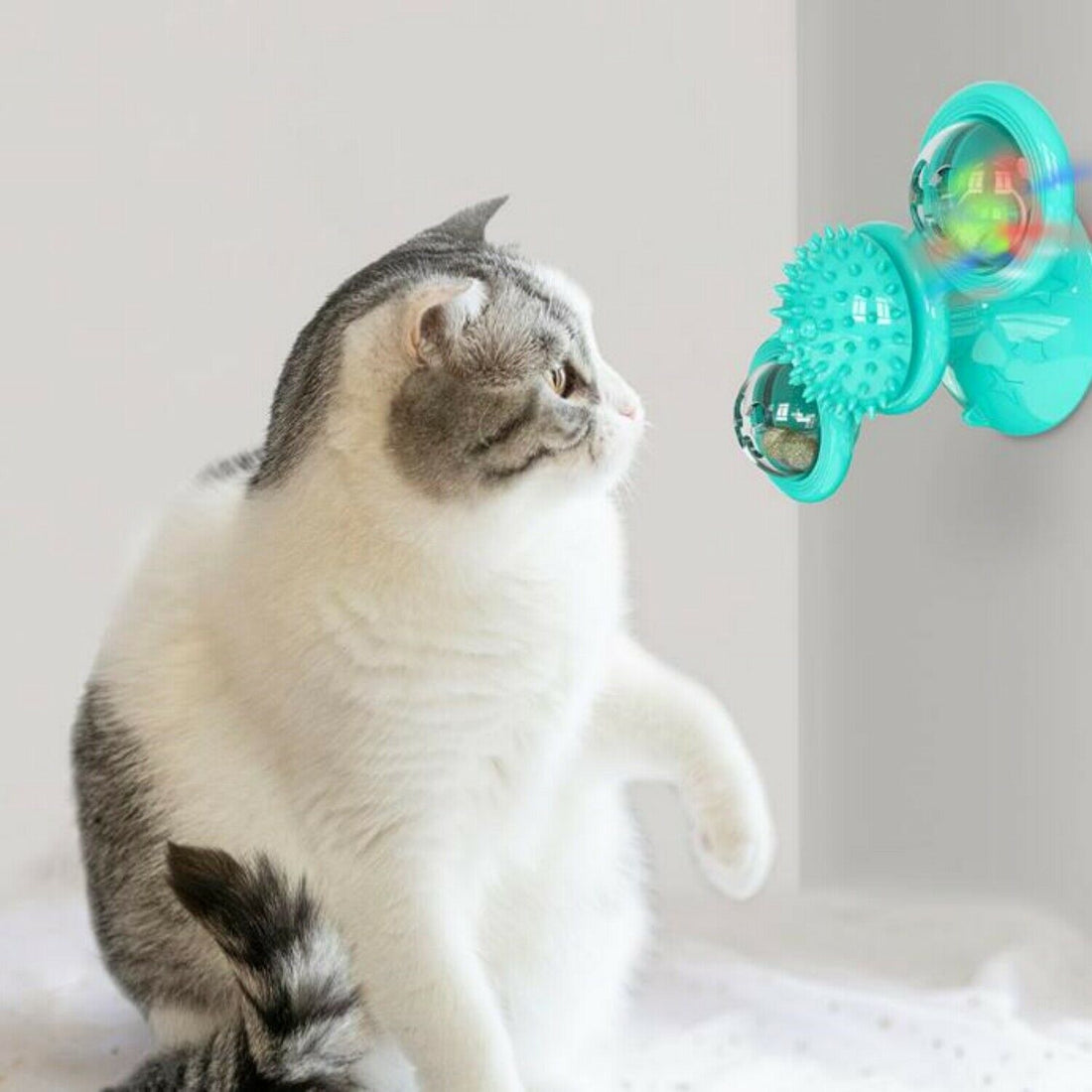 New Windmill Rotating Interactive Pet Toy