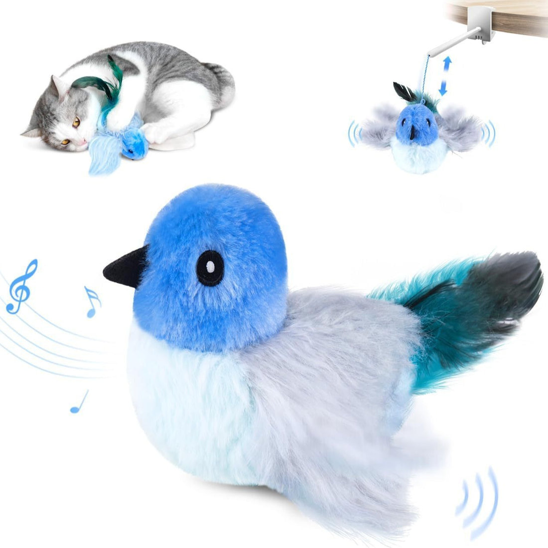 Automatic Flapping Pet Bird Toy